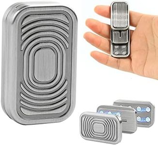 Magnetic Metal Fidget Toys - Metal Push Card Fidget Slider Stress Relief Toy, Men’s EDC Toy Fidget Toy Haptic Coin, Office Desk Toys Gifts for Boyfriend and Father (CP-3)