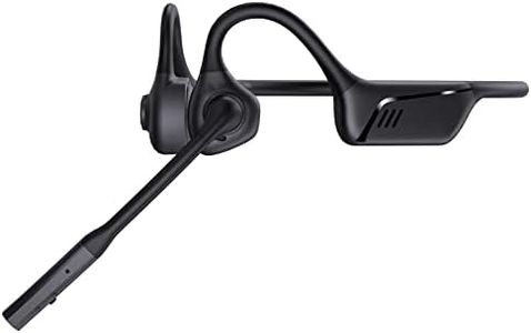 ZIOCOM Open Ear Headphones, Truck Driver Earphones with Mic, ENC Noise Cancelling and Mute Button, AptX-LL Wireless Headset for Office Driving Working Home-10 Hrs(Not Bone Conduction) (Black)