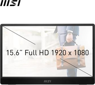 MSI PRO MP161 15.6" Full HD Portable Monitor – IPS, 60Hz, USB-C, Mini-HDMI