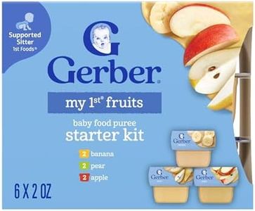 Gerber My 1st Fruits Starter Kit, Banana, Pear & Apple Puree, 2 Ounce Tubs, 2-Pack (Set of 6)