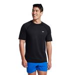 Speedo Men's Uv Swim Shirt Short Sleeve Loose Fit Easy Tee, Speedo Black, Uv Swim Shirt Short Sleeve Loose Fit Easy Tee