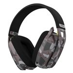 BINNUNE Wireless Gaming Headphones for PC, PS4,PS5,Mac, Bluetooth Gaming Headset with ENC Mic, 48 Hr Battery Life, Casque Gaming Sans Fil for PlayStation 4 5 - Camouflage