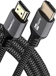 PowerBear 8K HDMI 2.1 Cable 6 ft | 48Gbps Ultra High Speed 4K@120Hz Braided Cord 144Hz 8K@60Hz, eARC, Dynamic HDR 10,for Laptop, Monitor, PS5, PS4, Xbox One, Fire TV, Apple TV & More