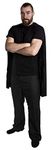 Adults Black Superhero Cape - Black Knee-length Cape - Perfect for Superhero Dress Up or Other Fancy Dress Events