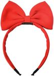 Red Bow Headbands for Women Big Bowknot Headband Headdress for Christmas Birthday Valentines Day Cosplay Party Costume Headwear Large Bow Hairbands for Girls Hair Bows Accessories