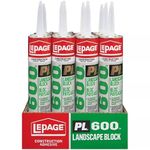 LePage PL 600 Landscape Block & Stone Adhesive 295 ml, 12 Pack