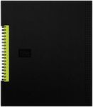 Oxford Idea Collective Business Notebook, 11 x 8.5, Double Wire, Case Bound, Black, 80 sheets (56895)