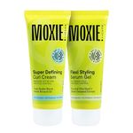 Moxie Beauty Curly Vibe Setter Duo | Boosts Definition & Retains 96% Moisture | Super Defining Curl Cream (120 ml) & Flexi Stying Serum Gel (120 ml)