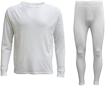 Zmart Australia Mens Womens 2PCS Set Merino Wool Top Pants Thermal Leggings Long Johns Underwear, Men's Set - Beige, 2XL