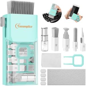 Tassmpitor Laptop Cleaning Kit, All in 1 Keyboard Cleaning kit for MacBook iPad iPhone, Compact Keyboard Cleaner with Brush and Spray for Tablet, Airpods, Earbud, Computer Screen, PC Monitor