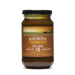 ABBCo Turmeric Beef Bone Broth Concentrate with Ginger, Black Pepper – Healthy Digestive Beverage Boosting Bone and Joint Health - Halal Collagen Protein Enriched