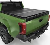 YITAMOTOR FRP Hard Tri Fold Truck Bed Tonneau Cover Fits for Toyota Tacoma 2024 5 ft Bed (Excl. Trail Edition)