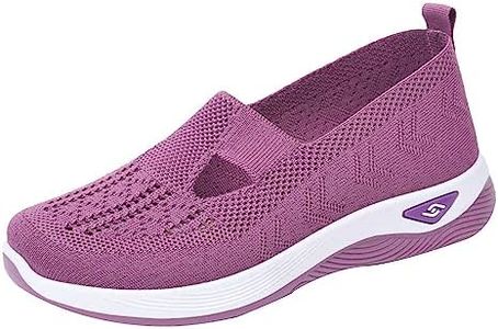 THAELY Zapatos ortopédicos para Caminar para Mujer - Zapatos sin Cordones para Mujer con Soporte para el Arco | Zapatos ortopédicos Antideslizantes para Caminar, Zapatos náuticos Informales