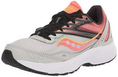 Saucony Women's Cohesion 15 Running Shoe, Fog/Sunstone, 8