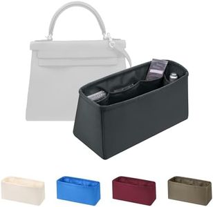 KINGS IN BAG Organizer Insert for Kelly 40, Silky Purse Organizers for Inside Purse, Lightweight Shaper Compatible with Hermes Kelly 40 Bag, Multi Color Options(Grismeyer, KE 40)
