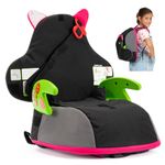 Trunki BoostApak | Kid's Travel Backpack and Portable Child Car Booster Seat | Group 2-3 | Ages 4 – 12 Years (Pink)