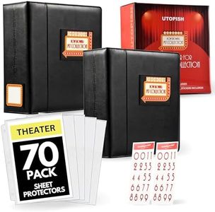UTOPISH Show-Bill Binder 2 Pack - Large Broadway Program Album, 70 Sleeves