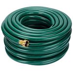 LIVINGbasics Garden Water Hose 100FT (Feet) with Solid Brass Connector, Heavy Duty, Suitable for Household or Professional Watering Needs