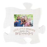 Make The Best Memories Classic White 12 x 12 Wood Puzzle Wall Photo Frame