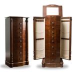 Hives and Honey louis Jewelry Armoire, Antique Walnut