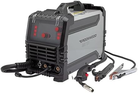 Rockwood MIG 160 Multi-Process Flux Core MIG and Stick Welder Welding Machine | 110V/220V Dual Voltage Advance Inverter Technology | TIG MIG Weld Ready | User-Friendly Digital Controls