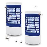 Bug Zapper Indoor, Electronic Fly Zapper Lamp, Non-Toxic, Silent Insect Mosquito Killer, Fly Killers Indoor for Home Use, Effective Operation UV Insect Killer, Fruit Fly Traps Indoor, Blue