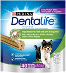 DentaLife Daily Oral Care, Dental Dog Treats for Small & Medium Breed Dogs - 40 ct Pouch