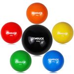 SYNGUCK 6 Pack Plyometric Weighted Balls for Baseball & Softball Training Set (3.5/5.3/7.9/10.6/14/35 oz) Variable Weight Plyo Baseballs for Improved Power & Pitching Training - for All Skill Levels