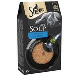 Sheba Classics Cat Food Wet - SOUP Cat Pouches with Tuna Fillets, 10 x 4 x 40g