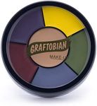 Graftobian Severe Trauma Bruise Makeup Wheel for Special Effects and Halloween - 6 Colors