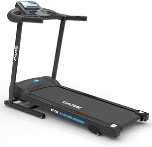 Care Fitness - Tapis de Course Connecté - Pliable - Vitesse Maximale 14 Km/h- Inclinaison Manuelle - 12 programmes d’entraînements - 3 inclinaisons Manuelles (Nouvelle Version - Bleu)