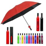 LOCREST Premium Umbrella Bottle Mini Compact Portable Pocket Size Umbrella with UV Protection Bottle Case Windproof Umbrella for Women & Men, Rain, Travelling, Outdoor Umbrella (Multicolor)