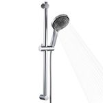 OFFO Shower Slide Bar with 6 Modes Shower Head Set, 1.5m Stainless Steel Hose,Adjustable 680mm Riser Rail and High Pressure Handheld Showerhead,Chrome