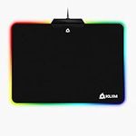 KLIM RGB Chroma Mousepad USB, 38.4 x 30.6 x 2.2 cm - Black with Lighting Effects [ New 2022 Version ]