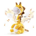 TUMAMA Dancing Talking Giraffe Toy, Mimicking Twisting Electronic Soft Plush Giraffe Toy with Record & Repeating What You Say, Singing Interactive Baby Toy for Boys Girls Kids Gifts