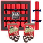 Kuckoo Crackers - 12 x 12-inch Christmas Pudding Game Christmas Crackers