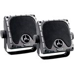 Jensen JXHD35 Heavy Duty 3.5" MINI Weatherproof Surface Mount Speakers (1 Pair), Black