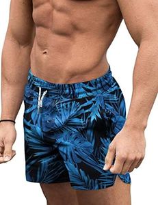 COOFANDY Mens Swim Trunks Quick Dry Bathing Suit 9" Big & Tall Board Shorts Swimsuit with Mesh Lining and Pockets