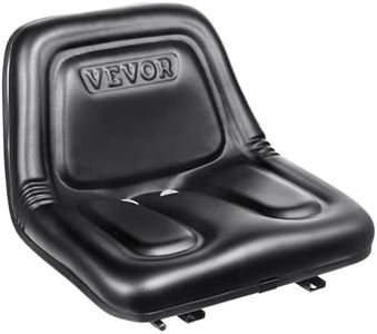 VEVOR Universal Tracor Seat, Lawn Mower Seat with Micro Switch and Drainage Holes, 6.3-11.8 inch Extended Slot Tractor Seat for Tractor Loader Excavator