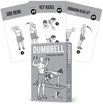 NewMe Fitness Dumbbell Workout Cards, Instructional Fitness Deck for Women & Men, Beginner Fitness Guide to Training Exercises at Home or Gym (Dumbbell, Vol 1)