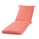 Greendale Home Fashions Outdoor Reversible Chaise Lounge Chair Cushion, Dusk Pink