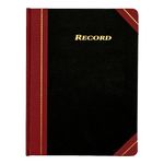 Adams Record Ledger, 8.25 x 10.75 Inches, 5 Squares per Inch, 300 Tinted Pages, Black and Maroon (ARB810R3M)