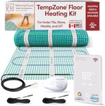 210 Sqft Heated Floor Mat Kit with UWG5 WiFi Thermostat, Two Sensors, Tester - 240V Electric Radiant Floor Heating System, Radiant Heating Mat installs under Tile, Vinyl - WarmlyYours TempZone