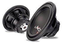 Juice Car Audio JS10 Series 1200W 10" Car Subwoofer, 4Ω Single Voice Coil Bass Speaker, Black