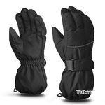 ThxToms Kids Warm Gloves Winter Waterproof Snow Gloves for Ourdoor Sports, Toddler Bulky Ski Gloves for Boys Girls