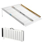 Motorhot Threshold Ramp 3ft for Home Steps Stairs Doorways Mobility Scooter Folding Ramp for Wheelchair Weight Capacity 600 lbs