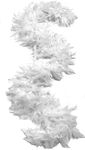 65 Gram Chandelle Feather Boa 72 Inches for Craft Halloween Costumes Bachelorette Party, White, 72 inches