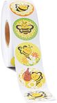 1000 Count Stickers, Assorted Designs Sticker Roll, Bumble Bee