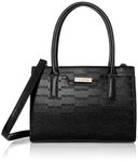 NAUTICA Womens Sandy Jr. Top Handel Satchel with Removable Crossbody Strap (Black)