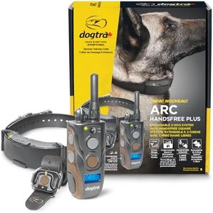 Dogtra Canada ARC HANDSFREE Plus Boost and Lock, Remote Dog Training E-Collar, HANDSFREE Square, Waterproof, 1.2KM Range, 1 Dog Expandable System Medium, Large Dogs with CA Warranty